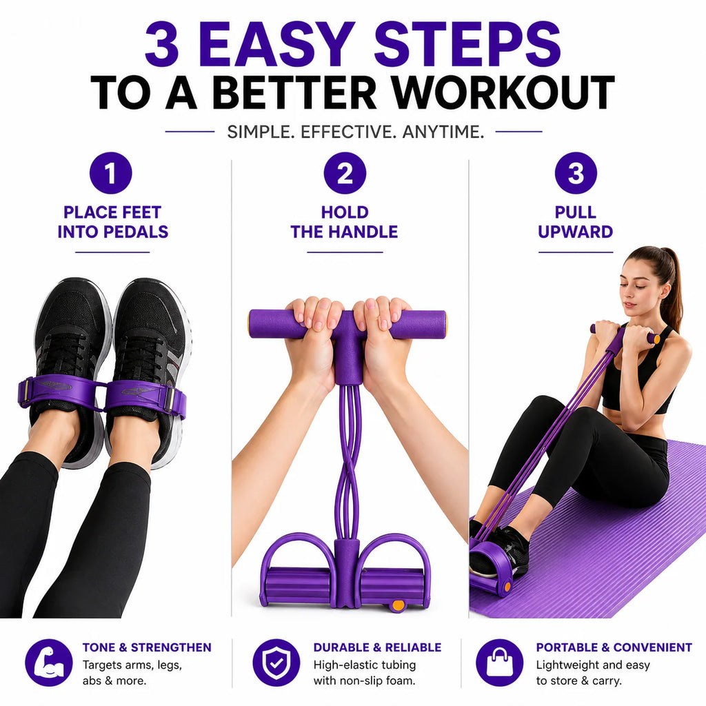 Kartendo™ Pedal Puller Resistance Band – Portable Full Body Fitness Trainer