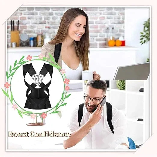 Kartendo™ Posture Corrector Back Support Brace – Adjustable & Comfortable